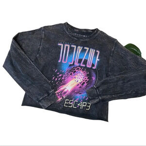 JOURNEY | ACID WSH | LONG SLEEVE | CROP BAND TEE medium